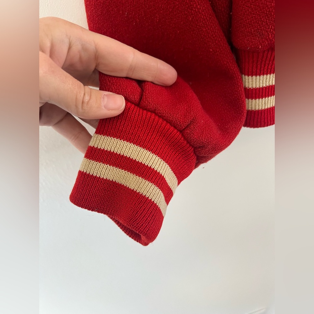 Vintage Collegiate Varsity Olivet College‎ Bands Chainstitch Red Jacket - Picture 7 of 15